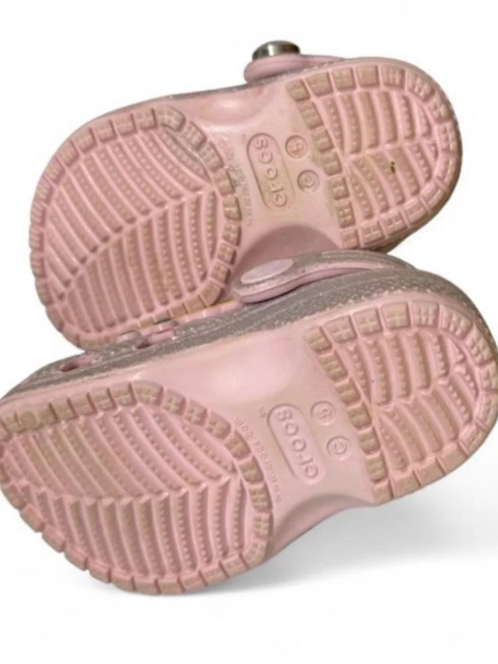 CROCS Glitter Jewel Clogs - Pink, Silver, Multicolor